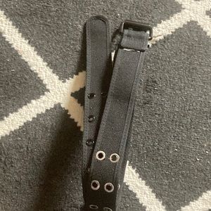 Black belt with holes